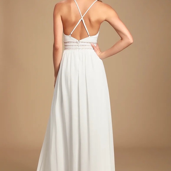 Lulus white beaded dress - Picture 4 of 11